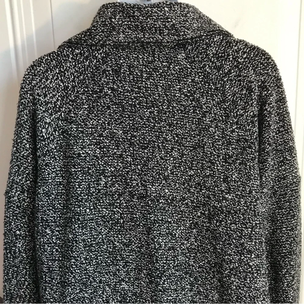 FP Free People Women’s XS Salt & Pepper Knit Hem Tie Cardigan Sweater Jacket EUC